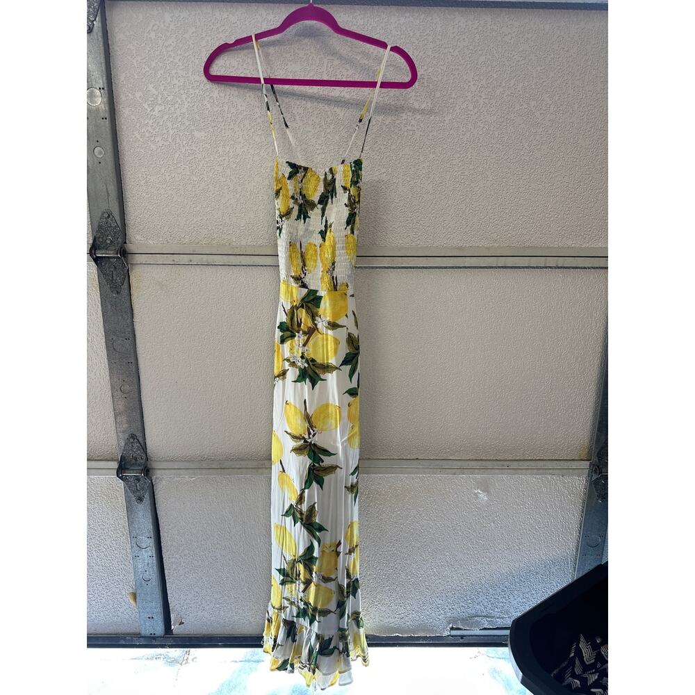 Long summer dress lemon print brand new with tags
